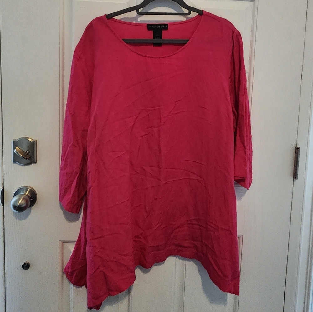 Grace Elements Fuchsia Tunic Top
